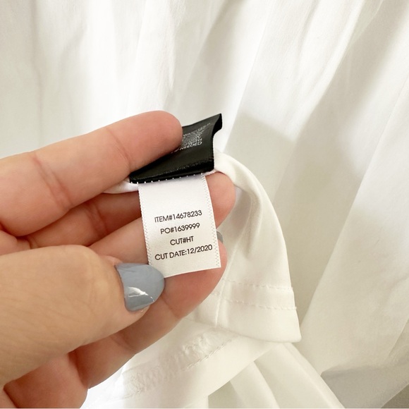 Torrid Mini Poplin Tie-Front Skater Dress White 00 M 10 NWT - Picture 9 of 13